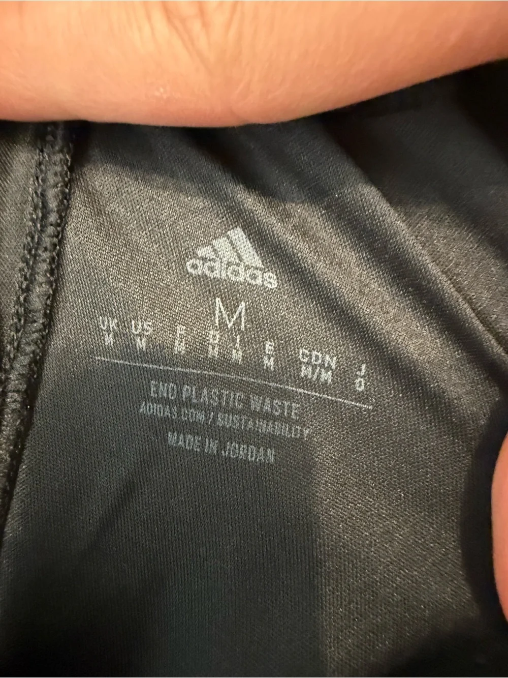 adidas Men’s Black Athletic Shorts with Grey Stripes